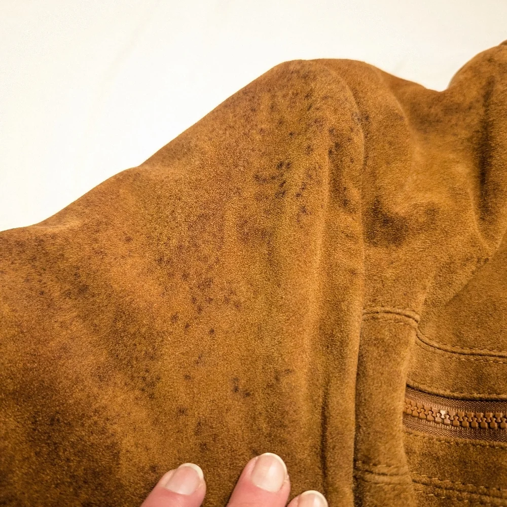 Tarleton 70s Vintage Leather Quilted Coat DAMAGE READ Western Streetwear Work